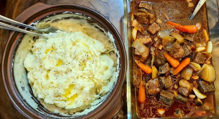Braised Beef with Truffle Mash Potato by Chef Keith