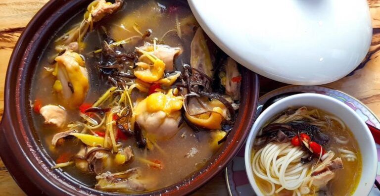 Yellow Rice Wine Kampung Chicken